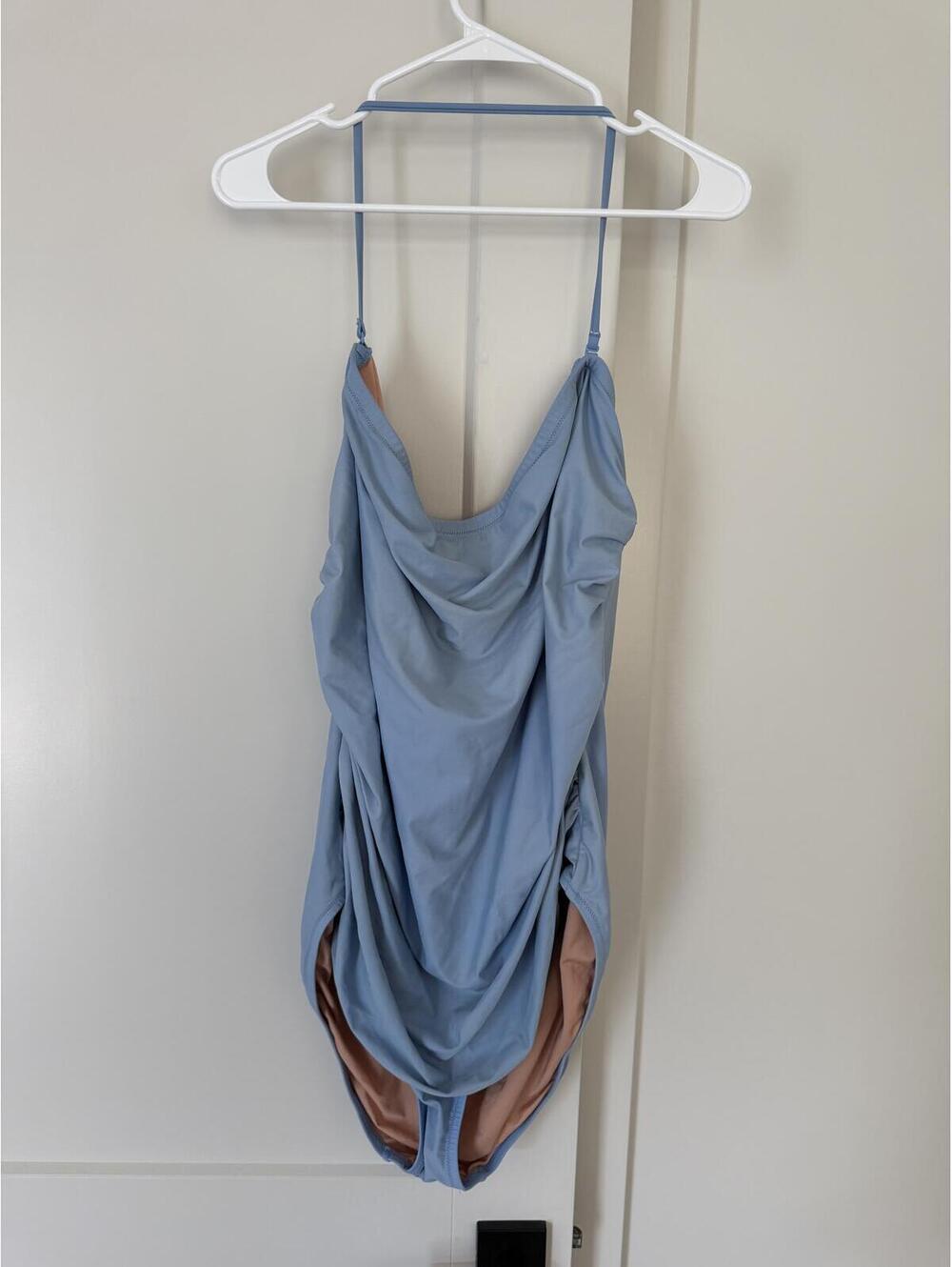 JCREW Light Blue One-Piece Swimsuit, Size 24